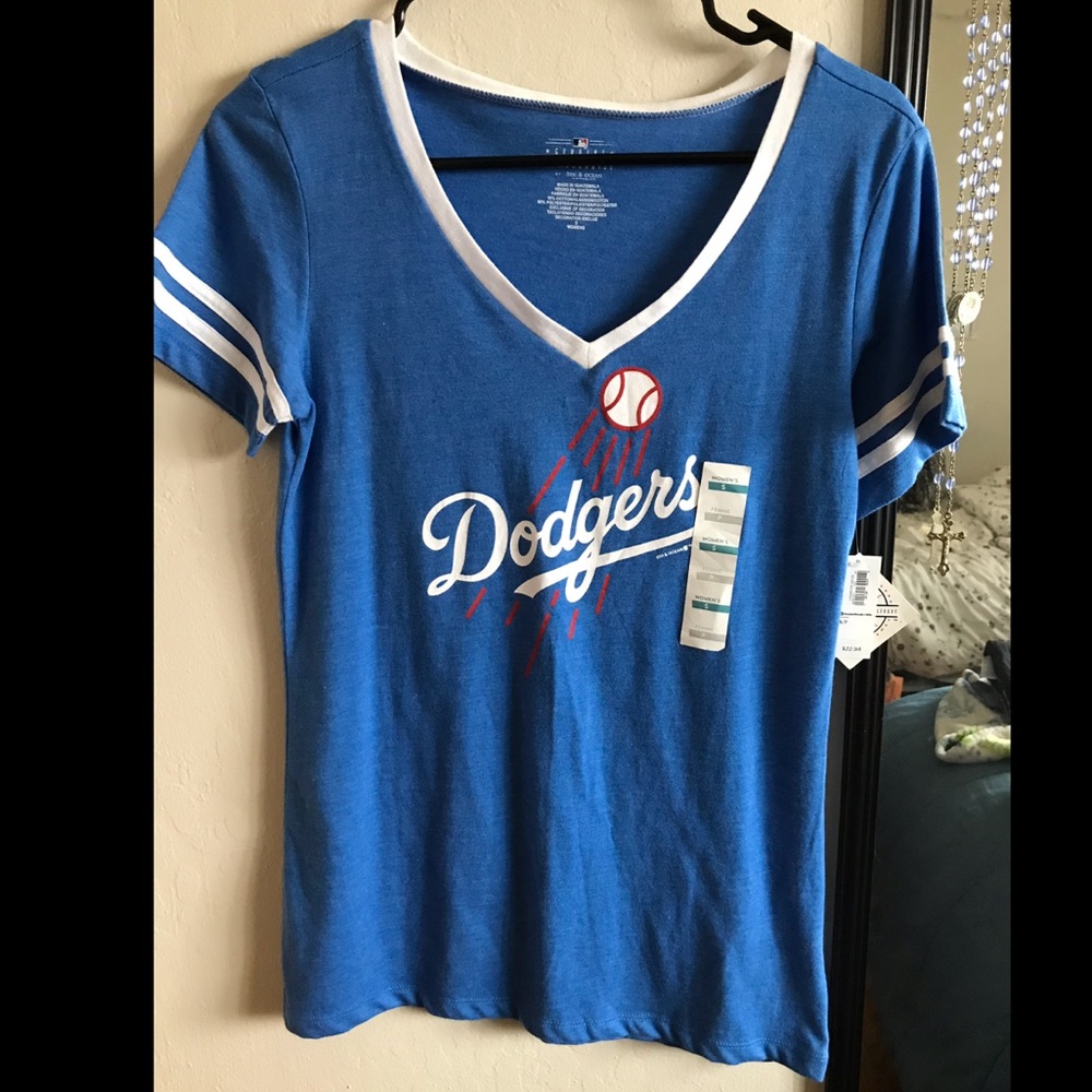 LA Dodgers V Neck Top